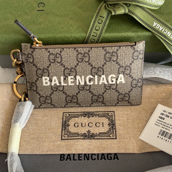 Gucci Balenciaga The Hacker Project GG Supreme Card Holder Wallet - Picture 3 of 12